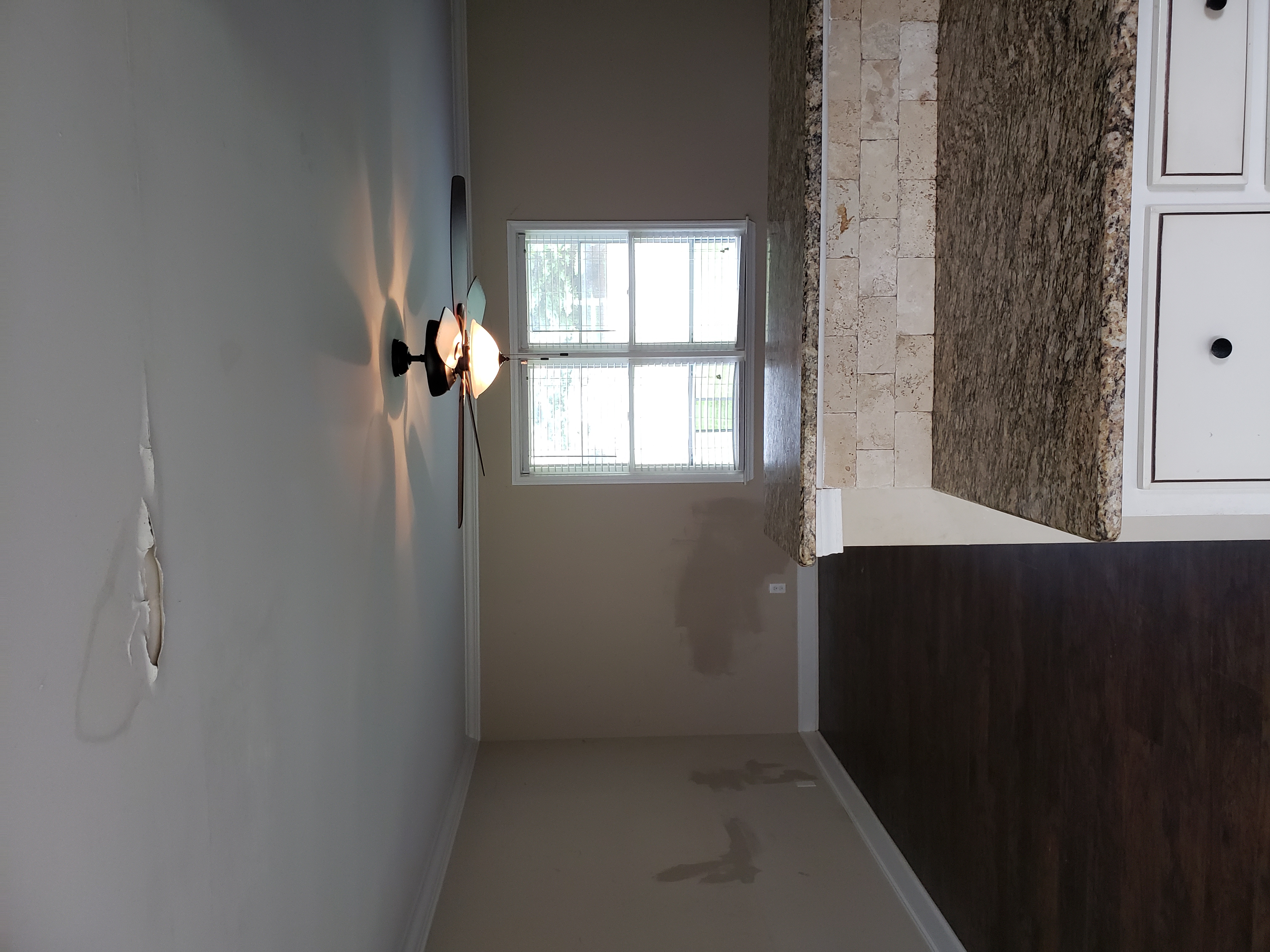 A photo of the house's sidewalk.